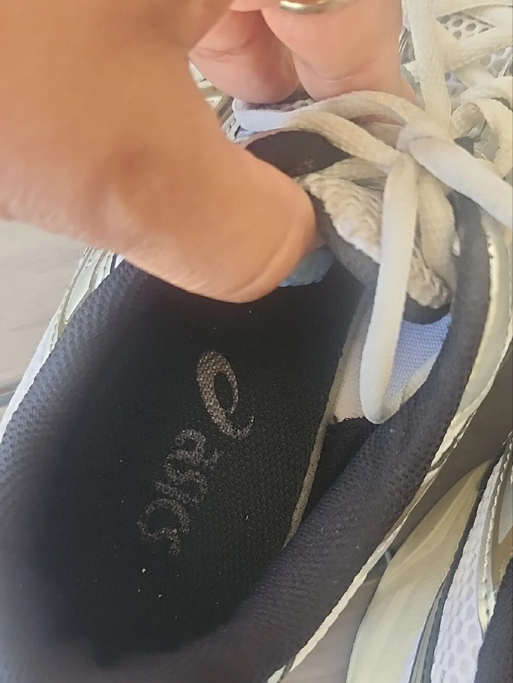 Asics Gel - 1130 MEN  Black, White & Silver Athletic Sneakers